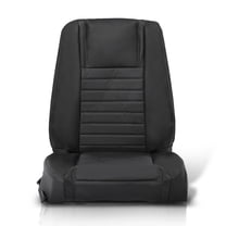 Deluxe Driver Bottom-Top Perforated Seat Cover Fit For 2005-2009 Ford Mustang GT