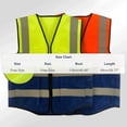 thumbnail image 3 of Tauxra Work Jacket for Men, High Visibility Jacket with Reflective Safety Stripes, Lightweight Breathable Fleece and Full Zip with Multiple Pockets for Outdoor Work and Wear, 3 of 9