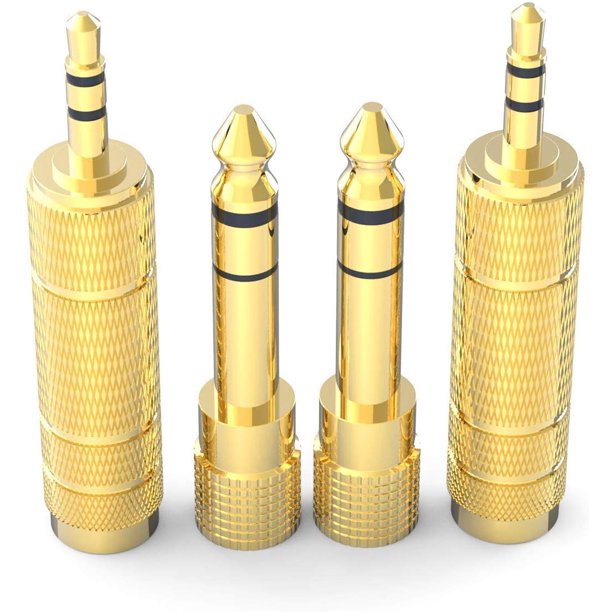 Headphone Adapter 6.35mm (1/4 Inch) Male to 3.5mm (1/8 Inch) Female and