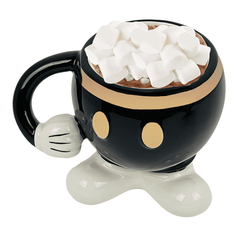 Disney Mickey Mouse Coffee Mug Adult Tea Cup 16oz, Size: One size, Black