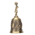 thumbnail image 1 of Wedding Bell, Metal Hand Bell Exquisite Polished Finish  for Students for Training Pets Gold,Bronze, 1 of 7