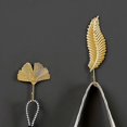 thumbnail image 2 of SZTXJ Adhesive Hook, 5 Pieces Wall Hook Leaves Cast Iron Decorative Wall Hooks Curtain TieBacks Wall Hooks for Wall Hook Metal Hat Hook Coat Hook, 2 of 5