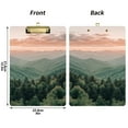 thumbnail image 5 of FORMRS Acrylic Clipboard with Low Profile Clip Standard A4 Letter Size, 12.5" x 9", Mountains at Dawn, 5 of 8