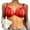 Red, variant on Vividxx Bras For Women Mesh Underwire Bra Women Plus Size Vest Crop Wire Frees Bra Lingerie Sexy V Neck Underwear Lingerie Without Chest Pad Comfort Underwear For Everyday