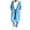 Light Blue, variant on Womens Jackets Long Length Hooded Long Sleeve Pocket Zip-up Jacket