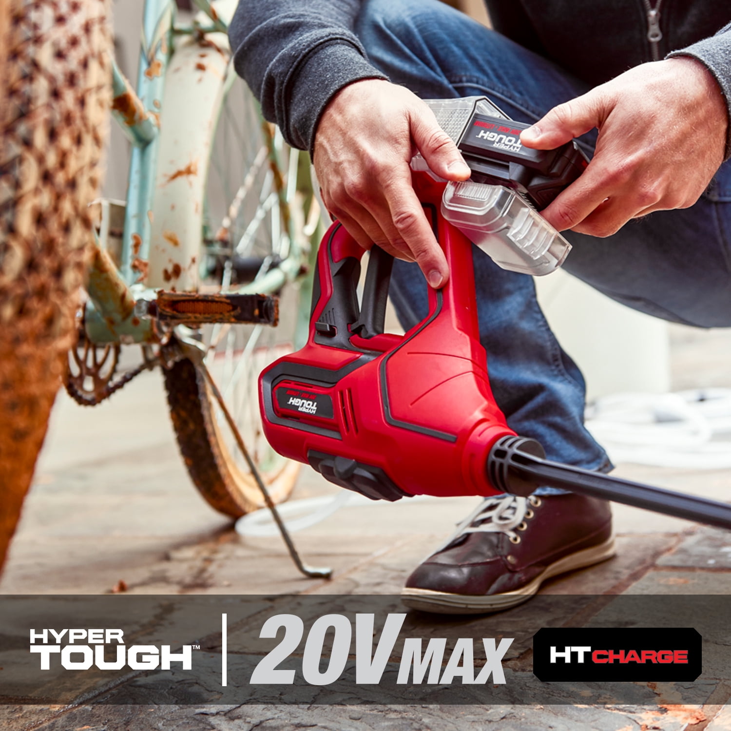 Hyper Tough 20V Max Cordless 320 PSI Portable Power Cleaner HT19 401 003 25 Walmart