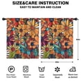 thumbnail image 2 of Blackout Kids Curtains,Pioneer Flower Floral Print Pattern Childrens Insulated Curtains Set Of 2,Bedroom Essentials,Toddler Room Decor 52"x63", 2 of 5