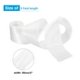 thumbnail image 2 of Uxcell 2" 5 Yard Double Faced Solid Satin Ribbon Polyester Fabric White, 2 of 7