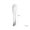 Silver, variant on Zinc Alloy Eye Cream Spoon - Trapezoidal Makeup Tool for Effortless Skincare and Facial Massage