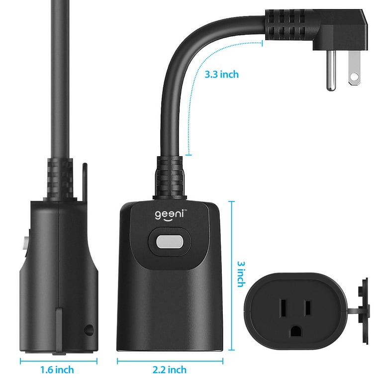GE Bluetooth Outdoor Smart Plug, No Hub Required 