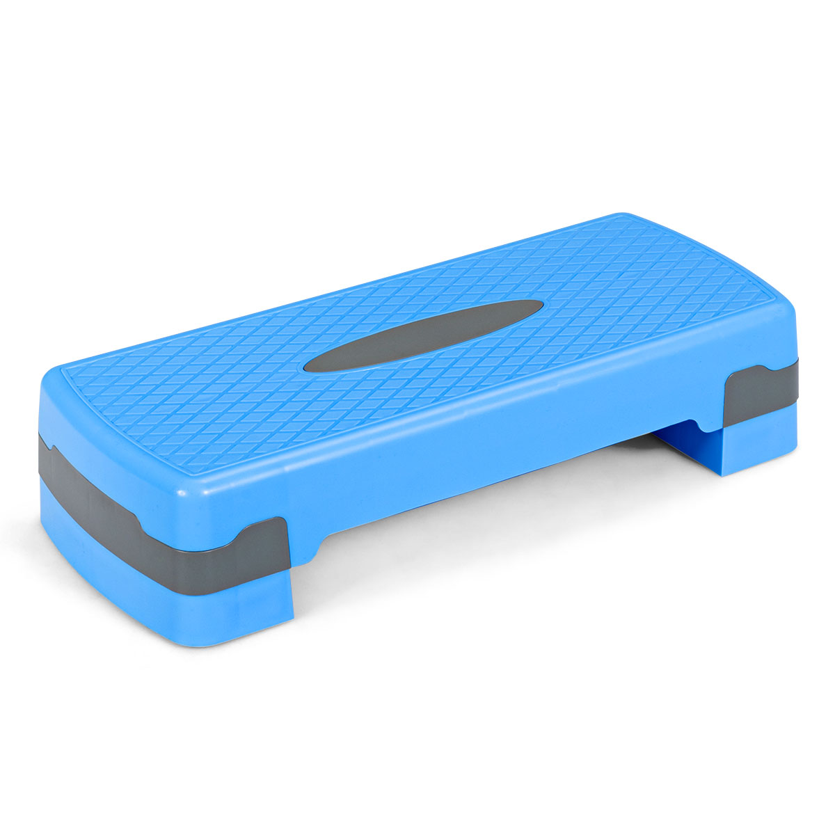 Topbuy Exercise Stepper Height Adjustable Aerobic Step Platform Blue
