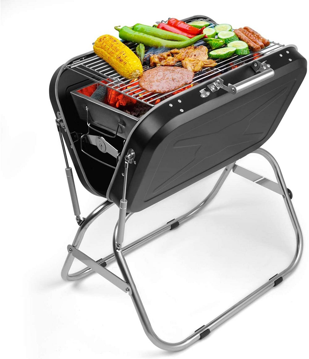 Charcoal BBQ Portable Barbecue Steel Outdoor Summer Cooking 