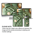 thumbnail image 7 of Flymme Dark Green Quilt for Twin Beds,Soft Summer Lightweight Coverlet Set Modern Coin Pattern Blanket Thin Comforter Bed Cover for All Season, 7 of 7