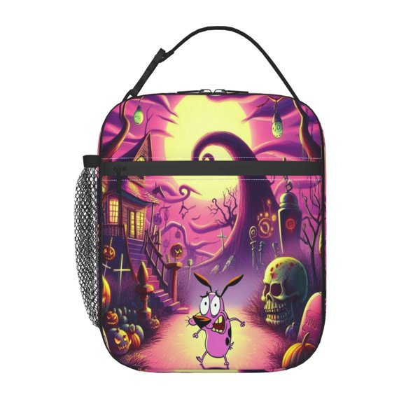 Courage The Cowardly Dog Lunch Bag Portable Lnsulation Lunch Box-SYS456