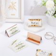thumbnail image 7 of 4 Pcs Rose Gold Modern Desktop Business Card Holder Stainless Steel Name Card Rack Organizer, 7 of 7