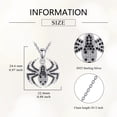thumbnail image 5 of Spider Necklace Sterling Silver Spider Pendant Charm Jewelry Gifts for Women, 5 of 6