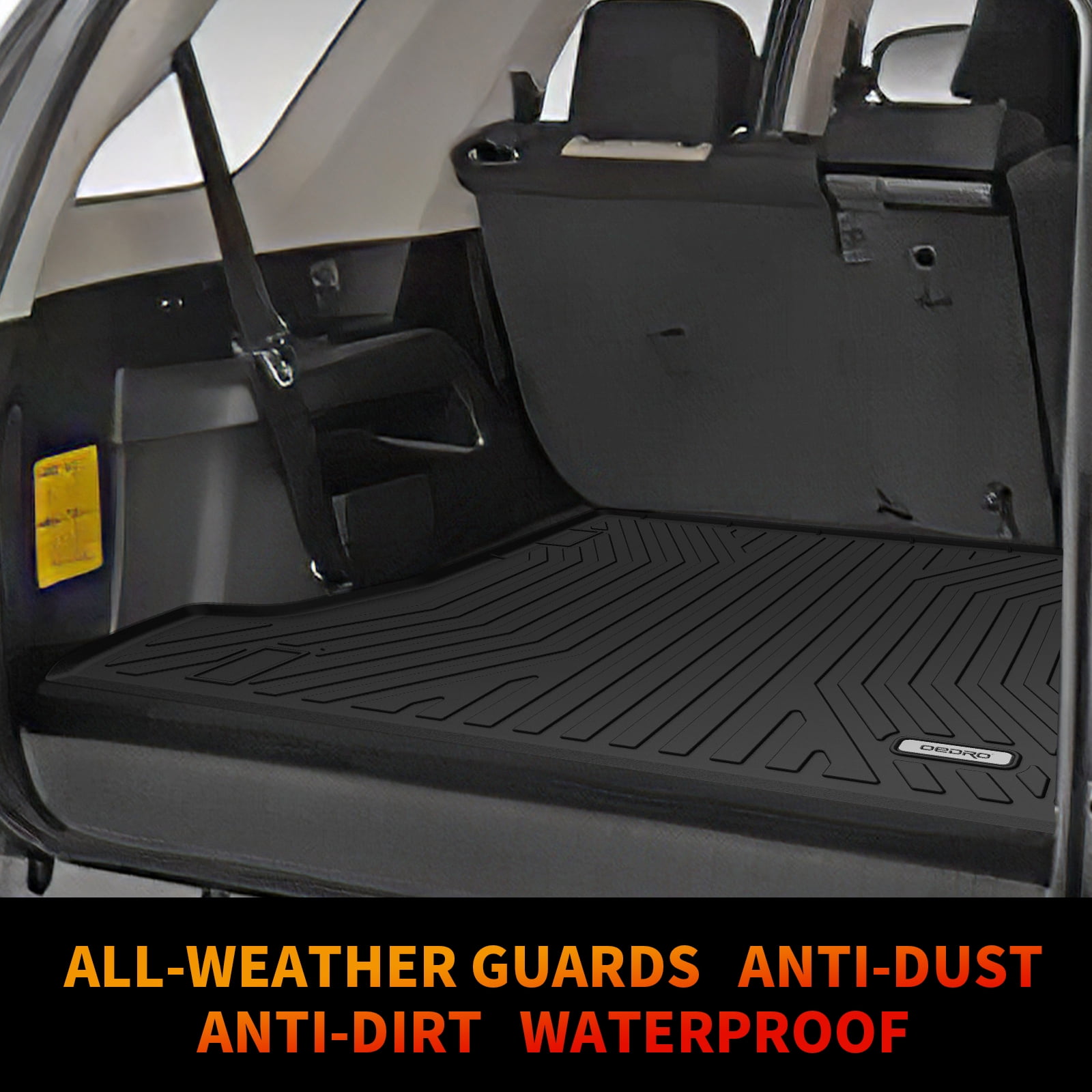 RVNI Floor Mats 2 Row Cargo Liner for 2018-2023 Subaru Crosstrek Impreza All Weather