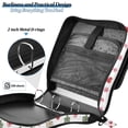 thumbnail image 4 of FORMRS Zipper Binder with Shoulder Strap 2-inch Ring 500 Sheet Capacity File Bag, Brown Nordic Christmas, 4 of 5