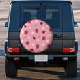 thumbnail image 3 of Kdxio Strawberry and Ladybugs for Tire Cover Wheel Protectors Tyre Covers Weatherproof Wheel Covers Universal Fit for Trailer Rv SUV Truck Camper Travel Trailers 14 inch, 3 of 8