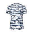 thumbnail image 5 of Wukai Retro Coconut Tree Print Men's Short-Sleeved Mesh T-Shirt,Quick-Dry Short Sleeve Workout T-Shirt-3X-Large, 5 of 8