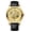 Gold shell black belt, variant on Mechanical watch for men, fully automatic mechanical watch, men's watch with hollow design, fashionable and trendy, luminous men's wristwatch, men's business watch