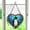 Penguin, variant on Star of David Window Hanging Stained Glass Chirstmas, Star of David Suncatchers for Windows Stained Glass