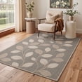thumbnail image 4 of KUETH 8x10 Machine Washable Floral Rug for Living Room, Large Soft Low Pile Non Slip Backing Area Rug, Dusty Greige Rug for Bedroom Dining Room Office, 4 of 5