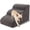All Grey, variant on Excibubblebearbb 3-Tiers Dog Stairs & Ramp Suitable for Beds and Sofas, Pet Stairs of Height Suitable for Small Dogs and Cats