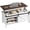 White, variant on GlowPlume Lift Top Coffee Table, 39.4" Farmhouse Coffee Table with Large Hidden Storage Compartment, Sliding Barn Doors, Modern Wood Center Table for Living Room, Office, Grey