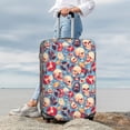 thumbnail image 3 of Lsque music Skull record Retro Printed Luggage Cover, Travel Luggage Protector,Scratch and Dirt Resistant, Fits 18-32 Inch Luggage - Medium, 3 of 9