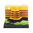 thumbnail image 1 of RWJDXD Novelty Creation Figurines 3D Note Calendar Decoration Crafts Building Model Gift Paper Carving Memo Pad Miniatures Room Decor, 1 of 1