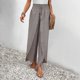 thumbnail image 4 of WILLBEST Pantalones Casuales de Mujer, Culotte de Pierna Ancha con Diseño Floral y Abertura Lateral para Un Uso Diario Cómodo. Chica, 4 of 6