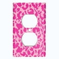 thumbnail image 2 of Metal Light Switch Plate Outlet Cover (Pink Leopard LEO001), 2 of 13