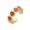 B, variant on Colorful Enamel Ladybugs Adjustable Ring Lightweight Copper Statement Jewelry