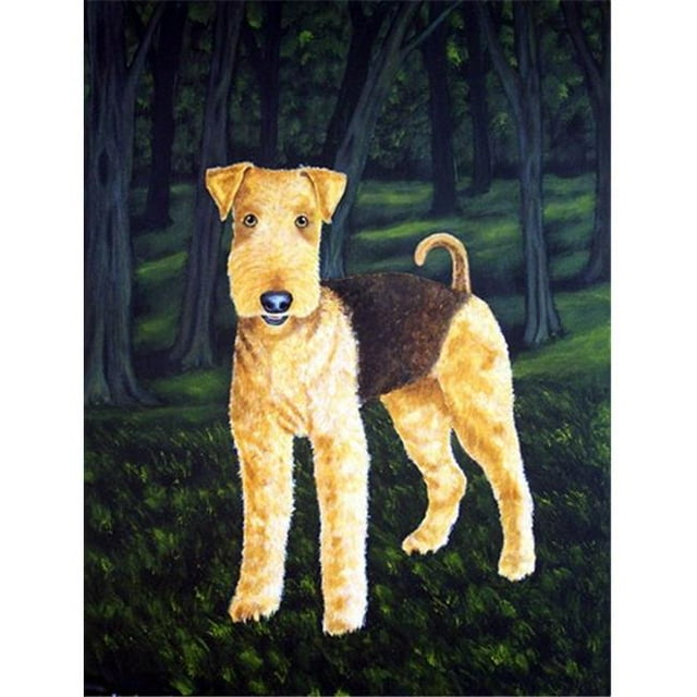 Carolines Treasures AMB1188CHF Delta Airedale Terrier Drapeau Toile Taille Maison