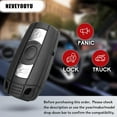 thumbnail image 2 of Key Fob Replacement Fits for 2006-2011 BMW 3 5 Series- 325i, 328i, 330i, 335i, 525i, 528i, 530i, 535i, 550i & More- Keyless Entry Remote Control Start Car Key Fobs, KR55WK49127, KR55WK49123, 2 of 9