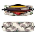 thumbnail image 2 of Yiaed Flying Butterflies-1 Print Leather Pencil Case - Leather Pen Pencil Holder - Elegant & Practical Pencil Pouch for Work & Office, 2 of 7