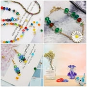 TSV 1050pcs Crystal Glass Round Faceted Beads, Multi-Color Clear Crystal Beads for Beading Craft Jewelry Making, 6mm 21 Colors