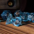 thumbnail image 4 of Cusdie 7-Die DND Dice Rudder Dice Set Polyhedral DND Dice for Dungeons and Dragons Playing Dice for Table Game, 4 of 5