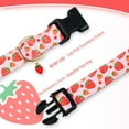 thumbnail image 4 of EP Cute Cotton Dog Collar - Special Design, Soft, Adjustable Strawberry Pink Collar for Small, Medium, Large Female Dogs, 4 of 7