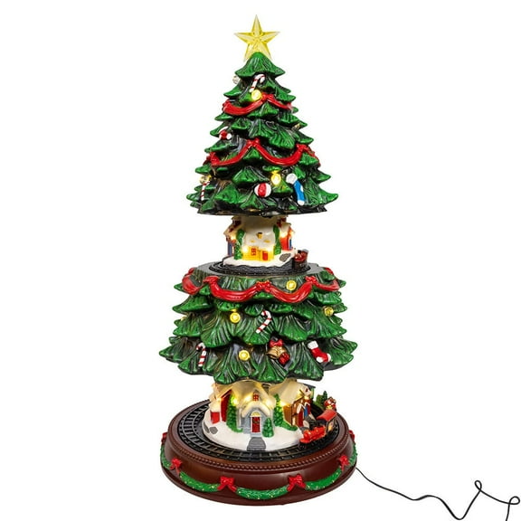 Kurt Adler Musical Animated Christmas Tree Table Piece