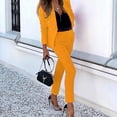 thumbnail image 2 of Blazer para mujer con trajes de pantalón, trabajo de oficina, traje de negocios, chaqueta, conjunto de traje de 2 piezas, 2 of 3