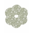 thumbnail image 7 of 13 Inch Round Placemats Set of 6, Geometric Non Slip Heat Insulation PP Table Mats, Abstract Sage Green White Boho Circle Dot Washable Place Mats for Kitchen Dining Party Table Decor, 7 of 7