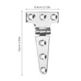 thumbnail image 2 of HINTRMENT Heavy Duty T Hinge T Strap Hinge Galvanized Steel for Doors 1Pack, 2 of 8