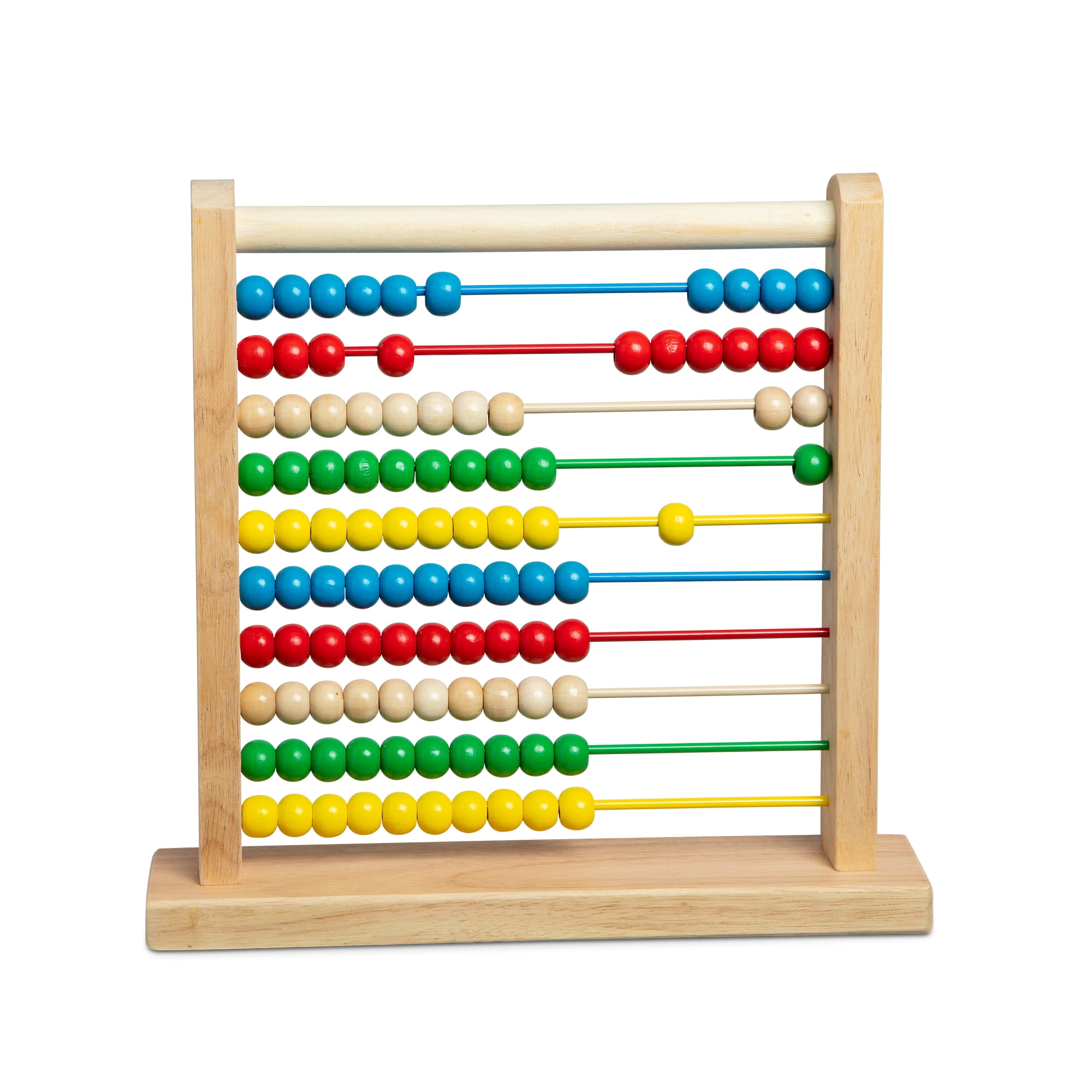 Plastic Abacus Math Toy-Classic Educational Counting Toys For Kids W/ 100 Beads 