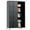 15 Door-black, variant on Aobabo 9 Doors Metal Lockers for Employees with Lock and Card Slot,School Office Gym Home lockers Storage,Black, Assembly Required