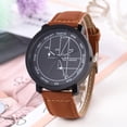 thumbnail image 1 of Reloj de cuarzo para mujer, relojes para mujer, escala inglesa, esfera geométrica, reloj de cuarzo informal de moda para hombres y mujeres, reloj A, 1 of 3