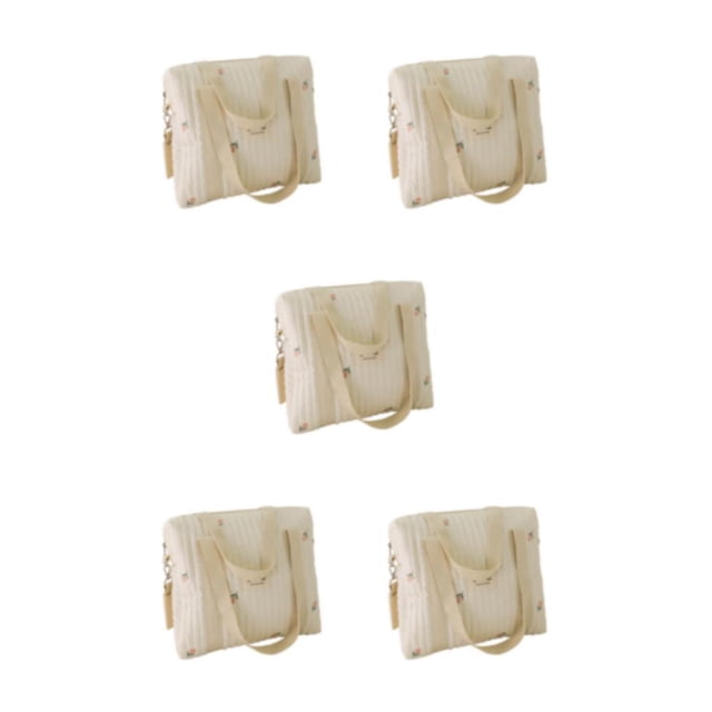 Sonducket Bolsas de mamá de moda con multifuncional para cochecito, prácticas bolsas de algodón para mamá para tulipanes de bebé Type2 NO2