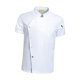 thumbnail image 2 of Chaqueta de chef para hombre, de manga corta, con botones a presión, transpirable, para trabajo y servicio de alimentos 3XL Talla Blanco, 2 of 8