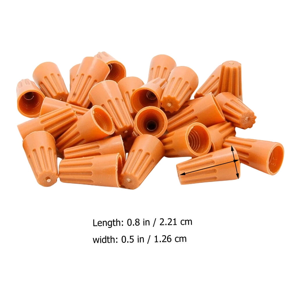 TAILTOSS Electrical Quick Connectors Wire Cap Ground Wire Connector Orange For Technicians 500Pcs